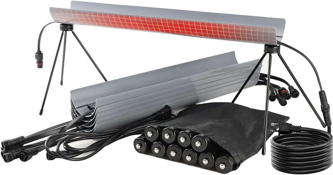 H&G Lifestyles Heated Sewer Hose Support for RV, Stainless Steel RV Sewer Hose Support with Adjustable Tripods, Freeze Protection for Winter, Musthave for RVers Compound Trailers