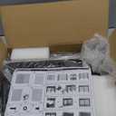 Marbrasse Desktop Literature Organizer, 12 Compartments Mesh Paper Organizer Desk Organizers, Adjustable File Sorter Mail Center Paper Storage Cabinet Classroom Mailbox for Office Home School, Black