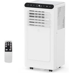 GarveeHome 10,000 BTU Portable Air Conditioner with 3-In-1 Cooling, Dehumidifier & Fan, Covers Up to 450 Sq.Ft, 24-Hour Timer, Remote Control Included, Ideal for BedroomsWhite+Black Top Cover GarveeHome 10,000 BTU Portable Air Conditioner with 3-In-1 Cooling, Dehumidifier & Fan, Covers Up to 450 Sq.Ft, 24-Hour Timer, Remote Control Included, Ideal for BedroomsWhite+Black Top Cover