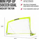 Franklin Sports Blackhawk Backyard Soccer Goal - Portable Pop Up Soccer Nets - Youth + Adult Folding Indoor + Outdoor Goals - Multiple Sizes + Colors (6.5' x 3.5')