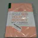 GoGirl Planner PRO Schedule - Undated Planner with Hourly Time Slots, Monthly, Weekly & Daily Organizer, Appointment Book for time Management, 7"x10" Hardcover, Lasts 1 Year - Peach Pink