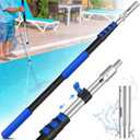 GADFISH Pool Pole Telescopic, 16FT Reach Aluminium Telescoping Pole with 4 Baffle Locks, Universal Extension Pole for Skimmer Nets, Rakes, Brushes and Vacuum Heads -Swimming Pool Cleaning Tools