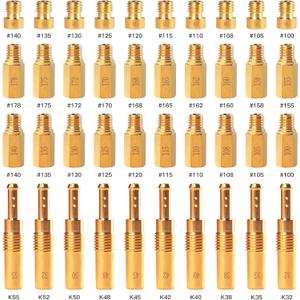 40PCS Carburetor Main Jet Slow Pilot Jet Kit for PWK Keihin OKO CVK Crab,Replace #SCL-2018090002-ZH-T-01/02 SCL-2018090001/03-ZH-T-01