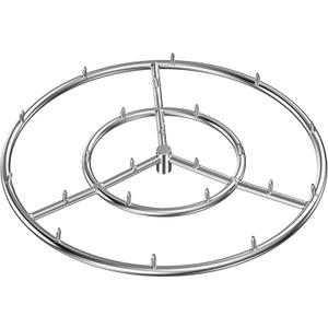 Skyflame 24-Inch Round Stainless Steel Fire Pit Jet Burner Ring, High Flame
