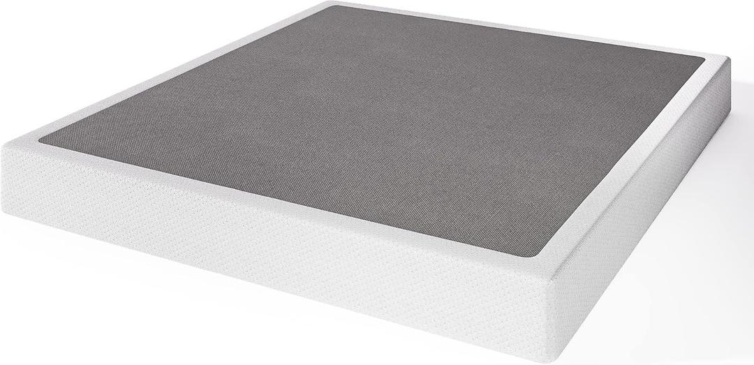 RLDVAY 5 inch Low Profile Queen-Size Box-Spring Only, Heavy Duty Metal with Fabric Cover, Easy Assembly, Non Slip, Noise Free