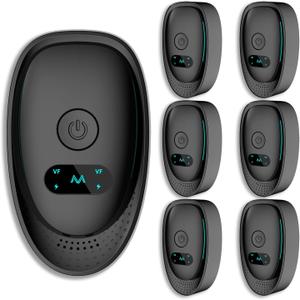2025 Ultrasonic Pest Repeller Plug-in, Pest Control Indoor Mouse & Roach Deterrent, Variable-Frequency, Low-Noise, Pet-Friendly, Night-Light, 6 Pack for Home Kitchen Garage Office