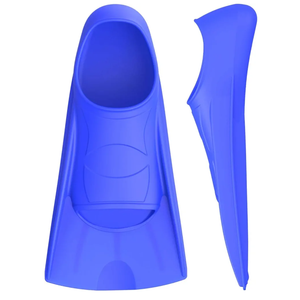 Gintenco Swim Fins, Kids Swim Training Fins for Lap Swimming, Travel Size Flippers with Mesh Bag, Silicone Swimming Fins for Kids Teens Adults Women Men