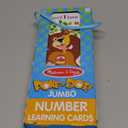 Melissa & Doug Poke-A-Dot Jumbo Number Learning Cards - 13 Double-Sided Numbers, Shapes, and Colors Cards with Buttons to Pop Interactive Learning Activity For Kids