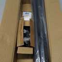 Industrial Curtain Rods for Windows 66 to 120 Inches, Blackout Wrap Around Curtain Rod, for Indoor and Outdoor, 7/8 Inch Diameter, 95 to 150 Inches, Black