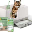 Purina Tidy Cats Breeze Litter Box System Kit with Pellet Cat Litter, XL Litter Box and Litter Box Pads, X-Large (Pack of 1)