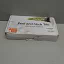 AULIGET 20 Sheets Peel and Stick Backsplash, Black & Grey Wood Look PVC Mixed Metal Stick on Backsplash Tiles for Kitchen