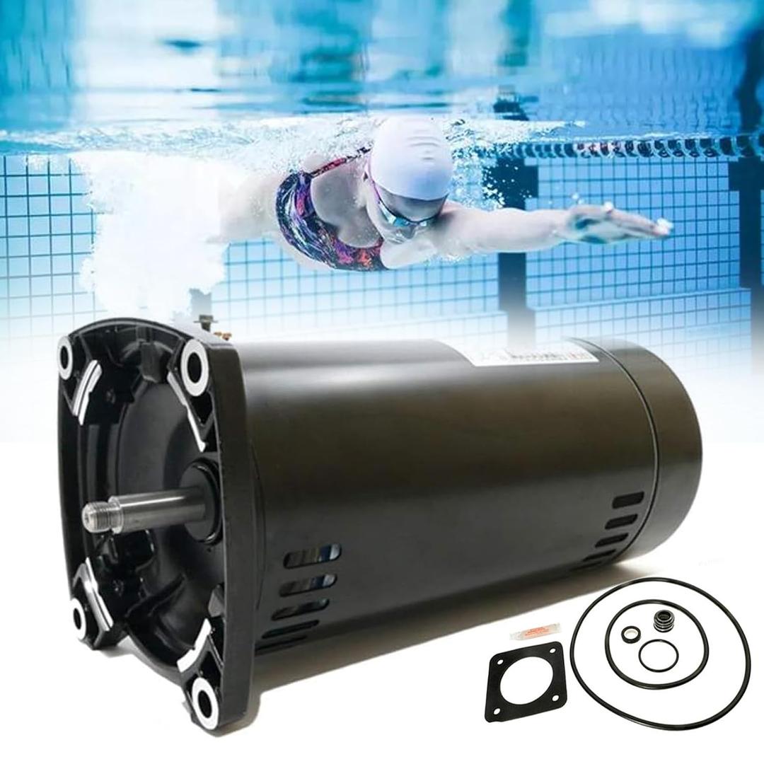 LAWETA Upgraded USQ1152 Pool Motor 1 1/2hp Kit for Sta-Rite Dura-Glas Pool Pump Motor