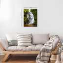 Nature Waterfall Wall Art Glacier National Park Forest Wall Decor Nature Reynolds Creek Falls Landscape Paintings Canvas Prints USA Montana Mountain Poster Artwork Living Room Home Decoration 12"L x 16"W, Nature17