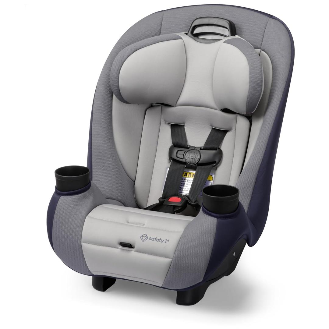 Safety 1st Ellaris 3-in-1 Convertible Car Seat, Slim Fit Design, Rear & Forward-Facing, 5-Position Headrest, 3-Across Fit, Travel-Friendly with Machine-Washable Seat Pad, London Blue, Manufactured Date: 5/5/26