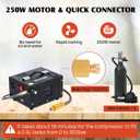 Pcp Air Compressor 4500Psi 30Mpa Powered by Car 12V Dc or Home 110V Ac W/Converter Paintball/Scuba Tank Compressor Pump
