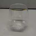 Creative Crystal Glass Hexagonal Whiskey Red Wine Glasses Household Shake Cup Stemless Camping Wine Glasses (40)