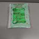 Square Tinsel Curtain Party Backdrop - 5pcs Glitter Foil Fringe Curtain Party Decor Green Photo Booth Backdrop Streamers for Halloween, Christmas, Birthday, Graduation, Wedding Party Decorations