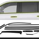 BOGAR TECH DESIGNS for Cadillac Escalade 2015-2020 Side Window Chrome Delete Precut Vinyl Trim Overlay, Gloss Black Blackout Appearance