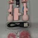 Pink Wireless Lavalier Microphone for iPhone & Android - Mini Clip-On Mic with Noise Cancellation, 65ft Range, 8H Battery, USB-C/Lightning - for TikTok, YouTube, Podcast, Live Streaming