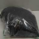 Smiry Bathroom Rugs Sets 2 Piece, Soft Absorbent Chenille Machine Washable Non Slip Shaggy Bath Rug Set for Tub, Shower, and Floor (30x20+24x16, Black)