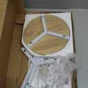 Plant Stand Indoor Corner Tall 2 Tier Metal Modern Flower Storage Plant Shelf Holder for Living Room Balcony Garden,White (2 Tier-White Round)