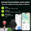 Smart Watch Built-in GPS, Pressure, Altitude, Compass, Smartwatch for Men Fitness Tracker with 1.43" AMOLED Screen Bluetooth Call Fitness Watch 100+ Modes Sports Watch Water Resistant for Android iOS
