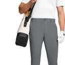 Men's Golf Dress Pants 30" Inseam Stretch Skinny Tapered Lightweight Breathable Chino Trousers with Pockets (Gray, M)