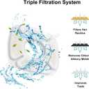 32 Pcs Cat Fountain Replacement Filter, Compatible with Veken 95oz/2.8L Automatic Pet Fountains