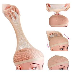 Dreamlover Wig Caps for Women, Hair Net for Wig, Mesh Wig Cap for Long Hair, Natural Nude, 3 Pieces