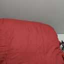 Andency Burgundy Comforter Set Queen Size, 3 Pieces Shabby Chic Ruffle Bedding Comforter Sets for Queen Bed, Lightweight Fluffy Soft Microfiber Farmhouse Comforter Set (Queen (90"x90"))