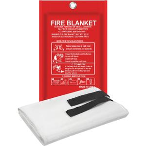 2 x THOMEN 1 Pack Emergency Fire Blanket for Home and Kitchen 40"x40", Safety Fiberglass Fire Blankets Emergency for Home, Car, Office, Warehouse, School, Fireplace and Grill