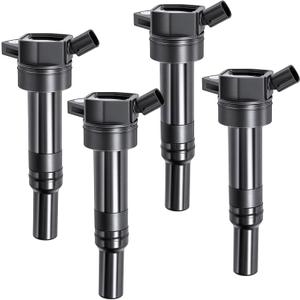 4PCS Ignition Coil Pack Compatible with Hyundai (1.8L 2.0L ONLY) Elantra 2011-2016, Elantra GT 2013-2020, Tucson 2014-2020, Compatible with Kia Forte 14-17, Forte5 2014-2018, Soul 12-19, UF651 2PINS