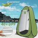 Anngrowy Pop Up Privacy Shower Tent - Portable Outdoor Camping Bathroom Toilet Changing Dressing Room - UPF40+ Waterproof, 120 cm x 120 cm x 189.7 cm