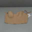 HSIA Longline Strapless Bra for Women, Anti-Slip Support Corset for Large Bust Convertible Bustier Bandeau for Big Breasts (Beige), 34D