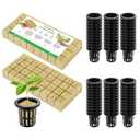 VIVOSUN 72 Rockwool Cubes & Net Pots Set for Hydroponics