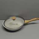 SENSARTE Nonstick Ceramic Frying Pan Skillet with Lid, 10 Inch Omelet Pan, Healthy Non Toxic Chef Pan, Induction Compatible Egg Pan with Heat Resistant Handle, Free of Intentionally Added PFAS/PTFE