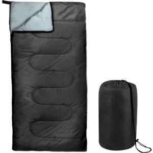 Envelope Sleeping Bags 4 Seasons Warm or Cold Lightweight Indoor Outdoor Sleeping Bags for Adults, Backpacking, Camping, Large