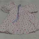 hibshaby Women's Babydoll Short Dress Puff Sleeve Cute Tie Mini Dress Floral Sundress