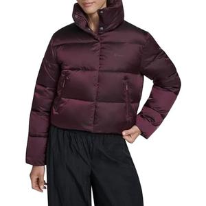 Champion womens Cropped Puffer Jacket,L