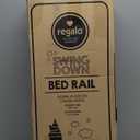 Regalo Safety Swing Down Bed Rail Guard for Toddlers, 43" Bed Safety Rail with Patented Gap Guard, Toddler Bed Rail Fits Twin, Full & Queen Beds, Guard Rail for Kids Bed, American Designed & Owned (White)