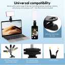 Selfie Light, Portable Phone Light for Video Recording, 90LED Rechargeable Adjusted 3 Light Modes Ring Light Clip for iPhone, Android, Phone, IPad, Laptop, Camera, TikTok, Makeup, Live Stream, Selfie