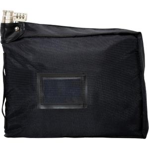 Large Medicine Bag Includes Pill Box and Removable Clear Bags, Prescription Bottle Organizer, Travel Carry Case, Combination Lock,12" x 10" x 2" (Black)