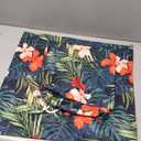 SmoothNovelty 2 Pcs Hawaiian Outdoor Cushion Covers, Patio Chair Seat Cushion and Back Pillow Replacement Covers Set, No Insert, Waterproof Outdoor Cushion Slipcovers Fit for Garden Backyard 24×21"