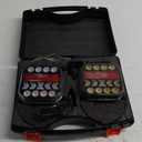 Wireless Magnetic Trailer Lights Kit, Rechargeable LED Tail Lights for Towing Truck RV Camper Boat Caravan, IP67 Waterproof Tow Turn Signal Taillights with Reverse Backup Brake Stop Blinkers (black)