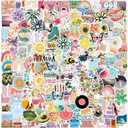 200Pcs Water Bottle Stickers for Kids, Cute Stickers for Water Bottles, Vinyl Waterproof Aesthetic Laptop Sticker Pack Classroom Prizes Skateboard for Kids Teens Girls Students