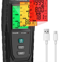 ERICKHILL 3 in 1 EMF Detector, Electromagnetic Field Radiation Detector for EF, RF, MF, WiFi,5G Signal,Triple Alarm Modes, Type-C Charging, EMF Meter for Home, Office, and Paranormal Investigation