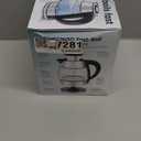 CHEFMAN Electric Kettle - 1.2L 1500W Hot Water Tea Pot with Infuser, BPA Free, Auto Shut Off, Boil-Dry Protection, Removable Lid, LED Light, Cordless Glass Electric Tea Kettle  Stainless Steel