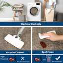 GarveeHome Scalloped Washable Runner Rug 2x6 Runner Non Slip Kitchen Rug Modern Taupe Rug Entryway Rug Farmhouse Soft Bathroom Rugs Stain Resistant Carpet for Hallway Laundry Bedroom 2 ft x6 ft Taupe