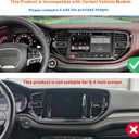 JeCar 3PCS Carbon Fiber Dash Trim Cover for 2021-2025+ Dodge Durango Interior Decoration Accessories Upgrade (Only for 10.1 Inch Navigation Screen)