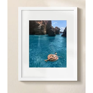 upsimples 17X25 Picture Frame , Display Pictures Without Mat, Wall Gallery Photo Frames, White